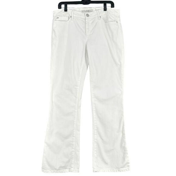 JOE'S JEANS White PROVOCATEUR Back Pockets Belt Loops Stretch Jeans Size‎ 32 - Picture 1 of 9